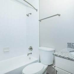 Bathroom at North 49 Apartments, located in Colorado Springs, CO