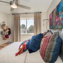 Carpeted bedroom at North 49 Apartments, located in Colorado Springs, CO2